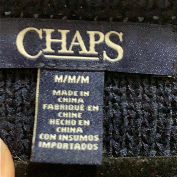 BOGO Chaps Striped Knit Boatneck Sweater - Picture 3 of 6